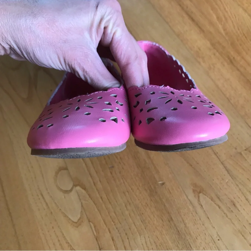 Gymboree pink Easter dress shoes flats youth big kid girls starburst deco size 1